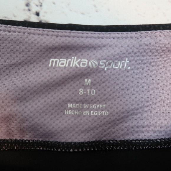 NWT Marika sport Leggings Medium 8-10 Black‎ - Picture 2 of 15